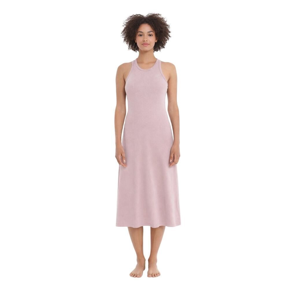 GOLDEN GOOSE Women's Elena Cotton Midi Sleeveless Tank Dress Pink Size XS
